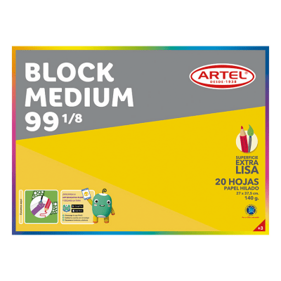 BLOCK DE DIBUJO ARTEL N° 99 1/8 20 HOJAS