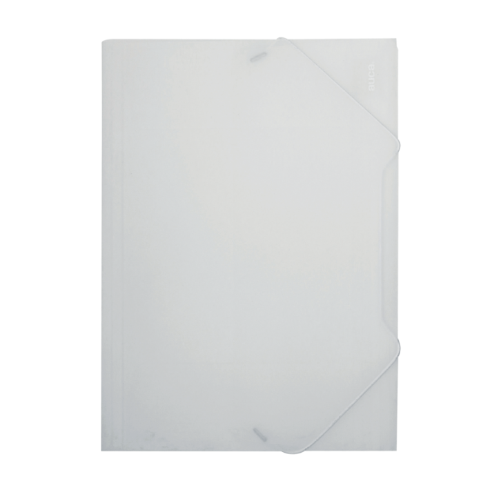 CARPETA OFICIO AUCA VINIL TRANSPARENTE CON ELASTICO