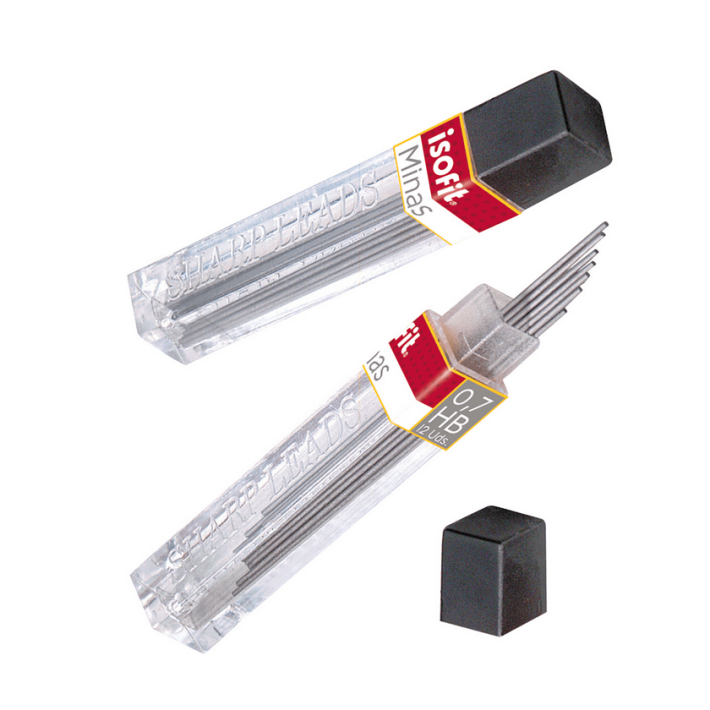 MINA ISOFIT 0.7 MM HB  12 UNIDADES