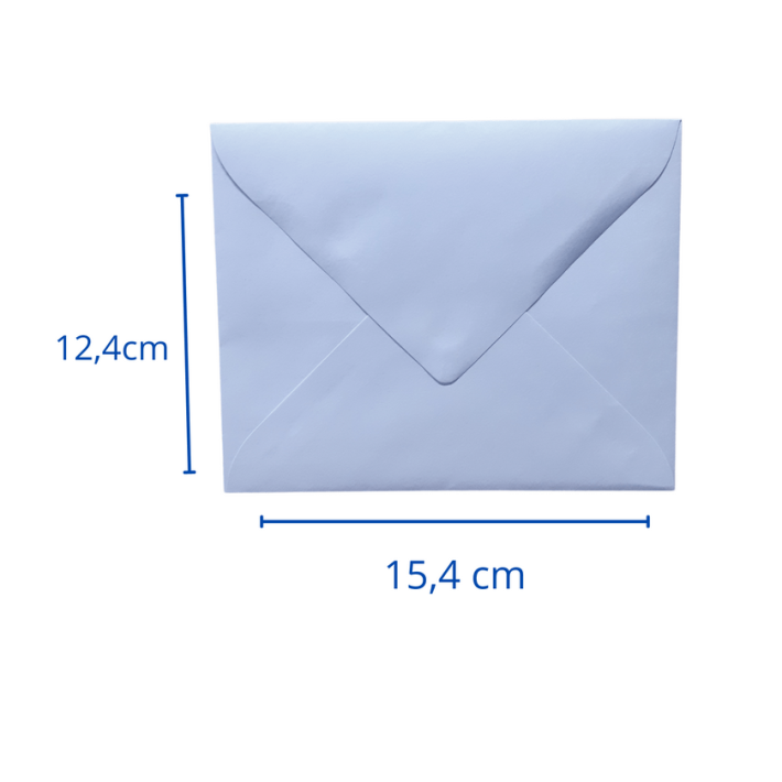 SOBRE CARTA TEKNOFAS 12.4X15.4 BLANCO SET DE 50 UNIDADES